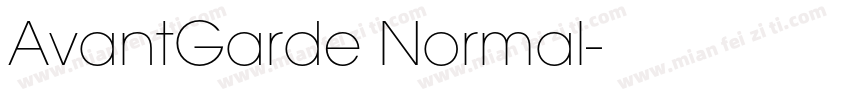 AvantGarde Normal字体转换